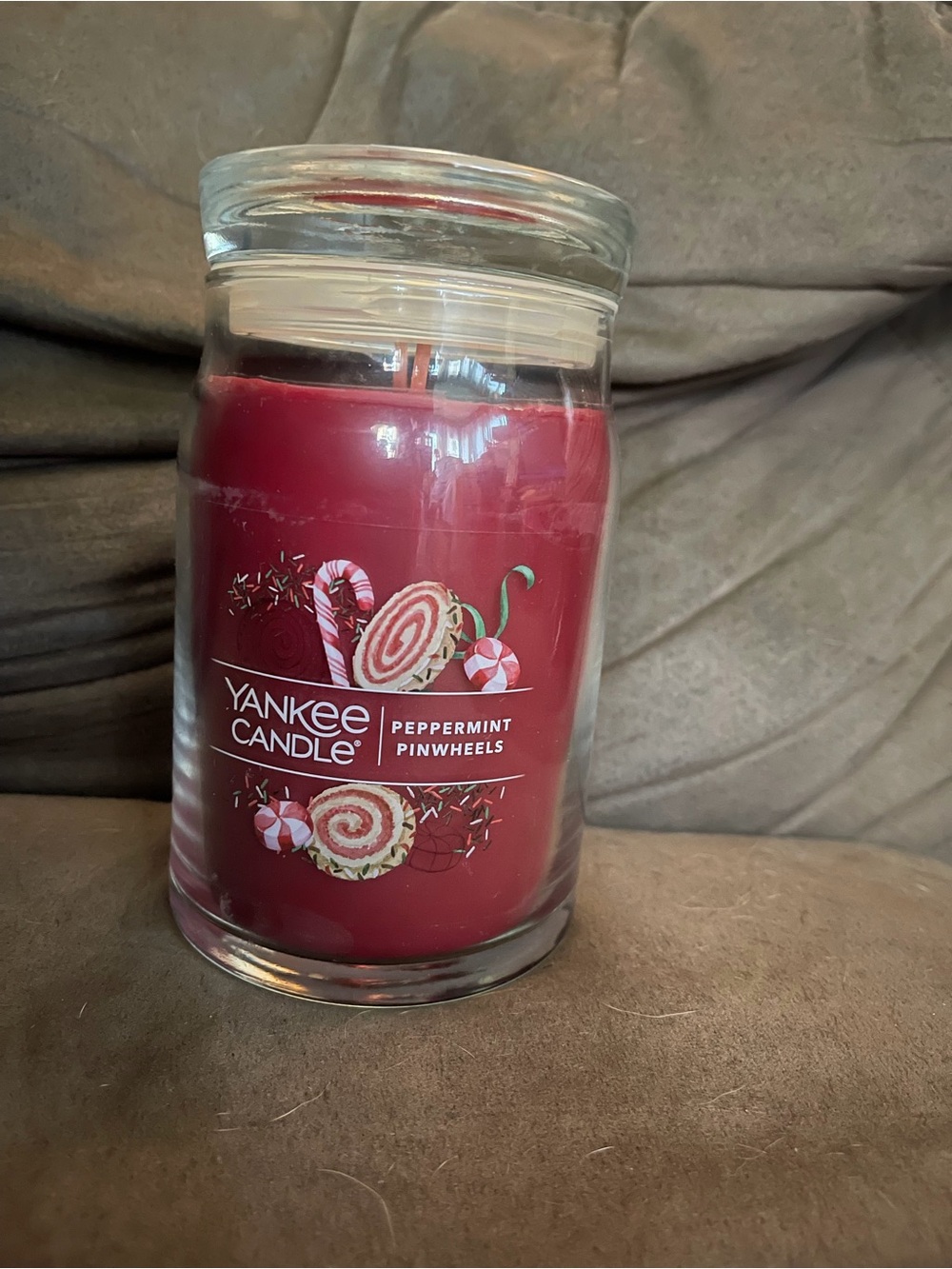 Yankee Candle Red Peppermint Pinwheels Scented Jar
